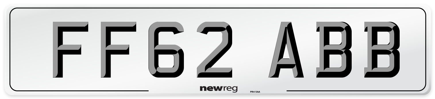 FF62 ABB Number Plate from New Reg